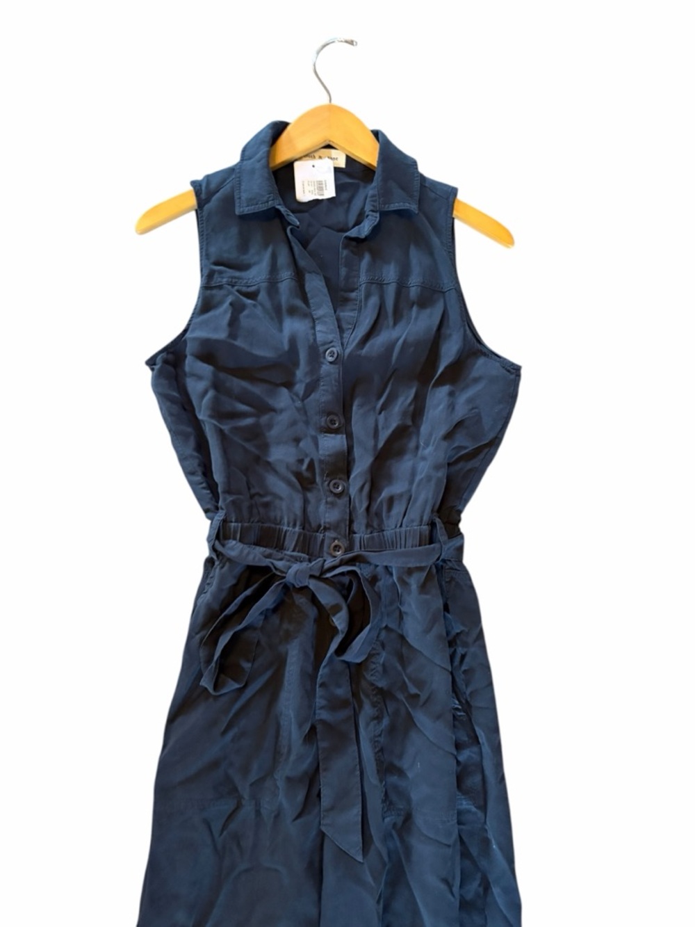 Cloth & Stone x Evereve NWT Women's Odette Tencel Dark Blue Jumpsuit XS - Picture 4 of 7